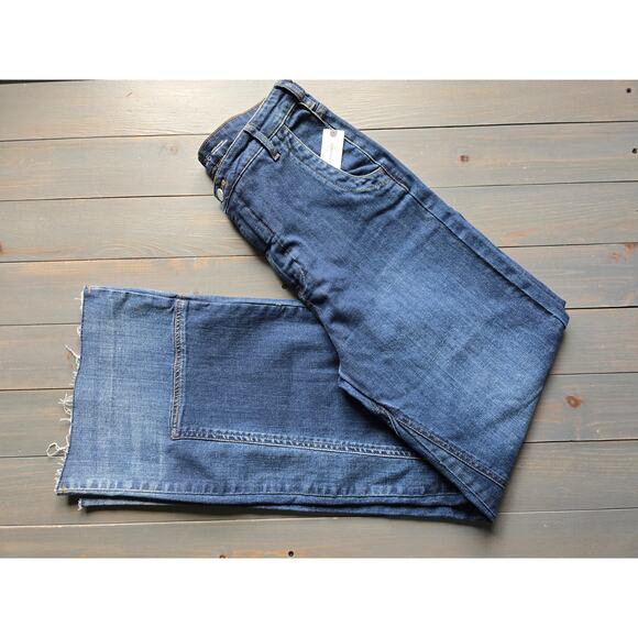 NWT Pilcro Tailored High-Rise Wide-Leg Blue Jeans - 26 waist - Picture 5 of 6